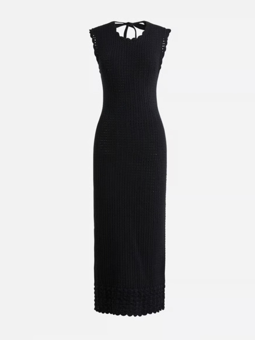 J Crew Crochet Open Back MIDI Dress